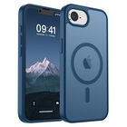Funda Magn&eacute;tica Supfine Para Iphone 16e 2025, Color Azul Oscuro