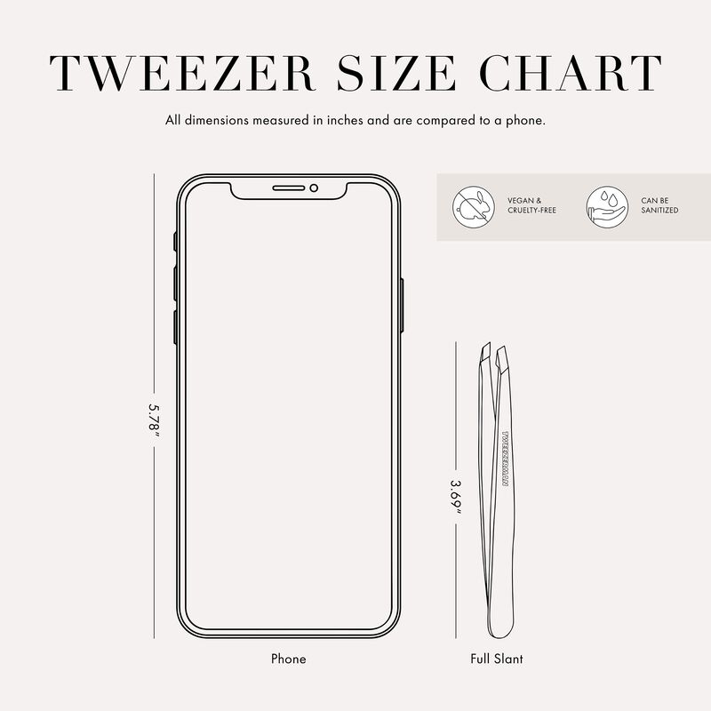 Pinza Tweezerman Moon Dust Slant De Acero Inoxi... image number null