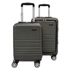 Set Kit 2 Maletas 21  Y 18  Viaje 4 Ruedas 360&deg; Doble Llanta Gris