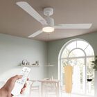 Ventilador De Techo Homzuri 107 cm Con Control Remoto Y Led Regulable