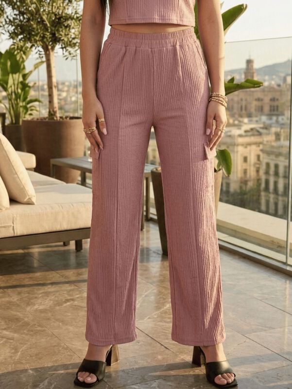 Conjunto 2 Piezas, Pantalon Amplio Y Blusa Mala... image number null