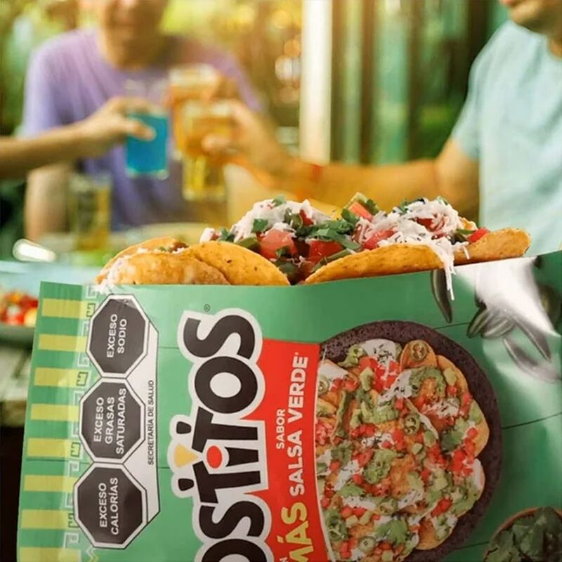 Tostitos Salsa Totopos Verdes Paquete De 25 Pza... image number null