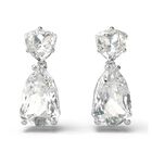 Pendientes Swarovski Mesmera Drop Con Piedras Grandes Y Transparentes De Talla Mixta