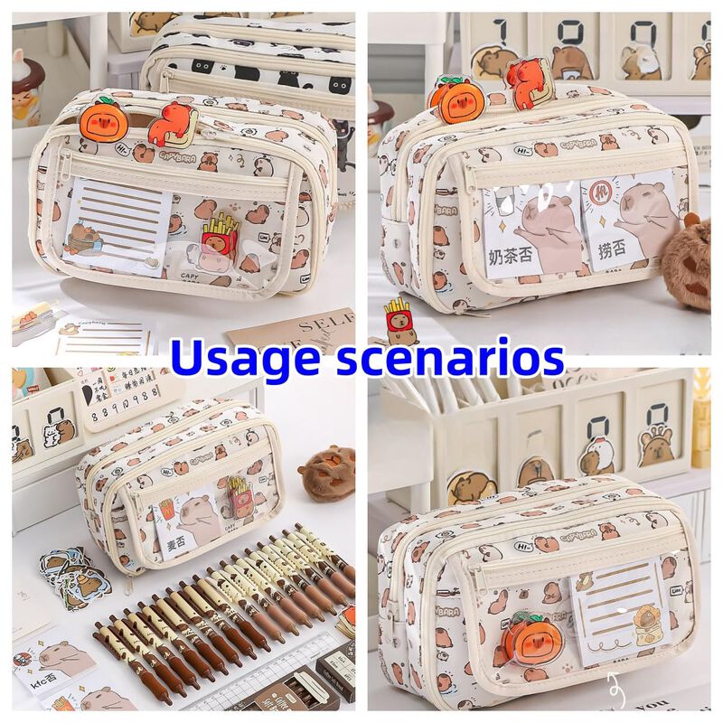Estuche De L&aacute;pices Vtyfry 21 &times; 9 &times; 10 cm Lona K... image number null