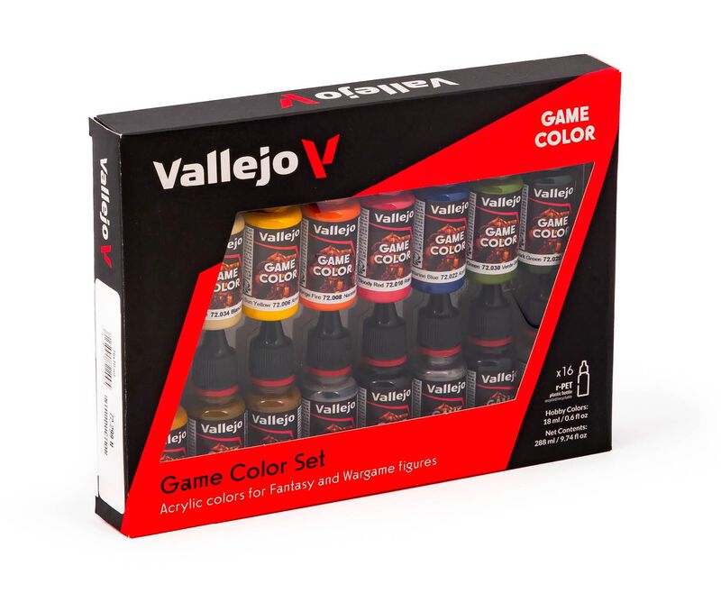 Set De Pintura Acr&iacute;lica Vallejo De 16 Colores P... image number null