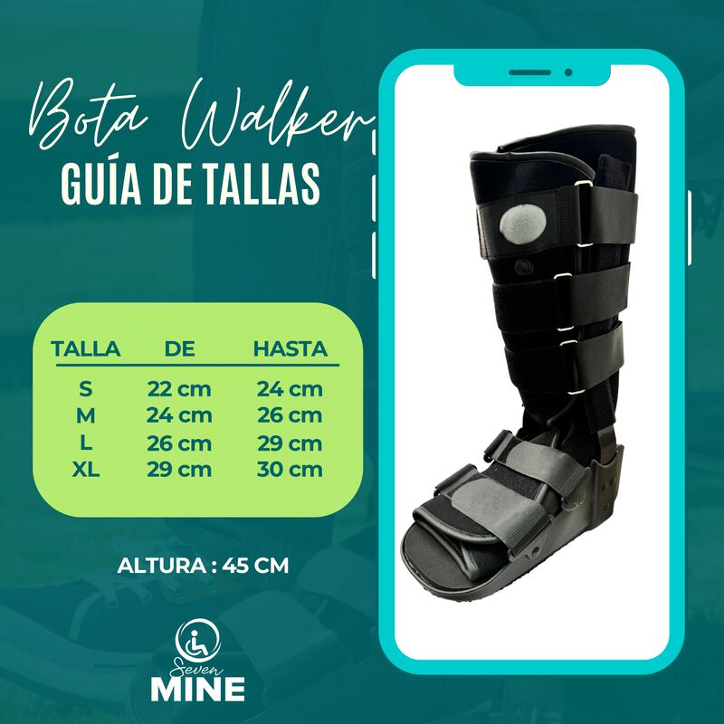 Bota Walker Larga 45cm | Neumática Con Aire Bw-... image number null
