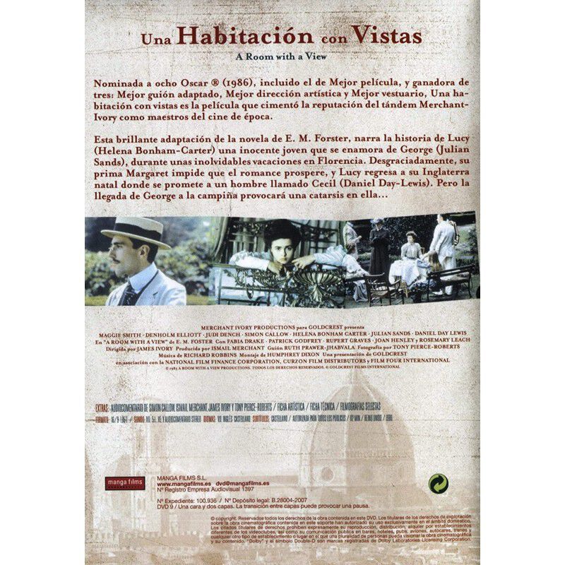 Una Habitaci&oacute;n Con Vistas [dvd] (1985) A Room W... image number null