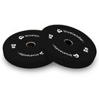 Par de Discos Olimpicos de 15 kg, Discos de Pesas Caucho y Anillo de Hierro, Bluelander