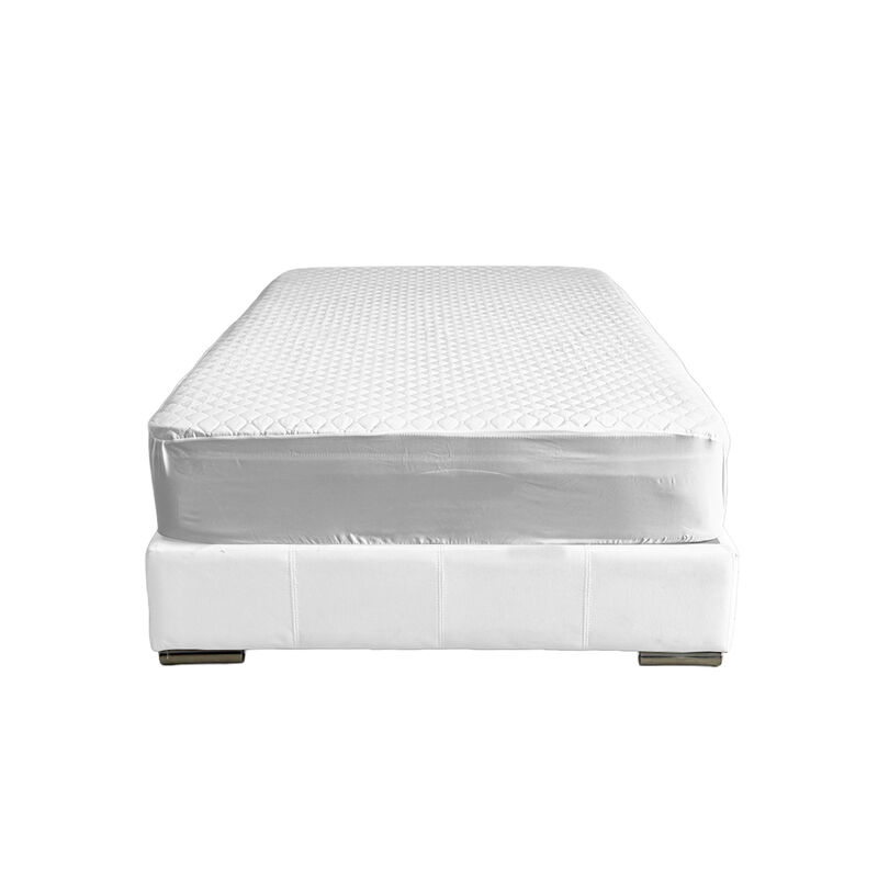 Cubre Colch&oacute;n Ultrasonic Matrimonial Blanco image number null