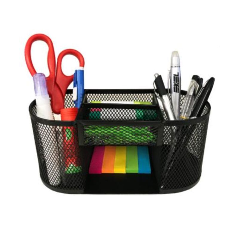 Organizador de Escritorio 5 Secciones Malla Met... image number null