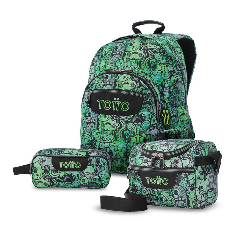 Totto Set De Mochila Grande, Lonchera Y Lapicer... image number null