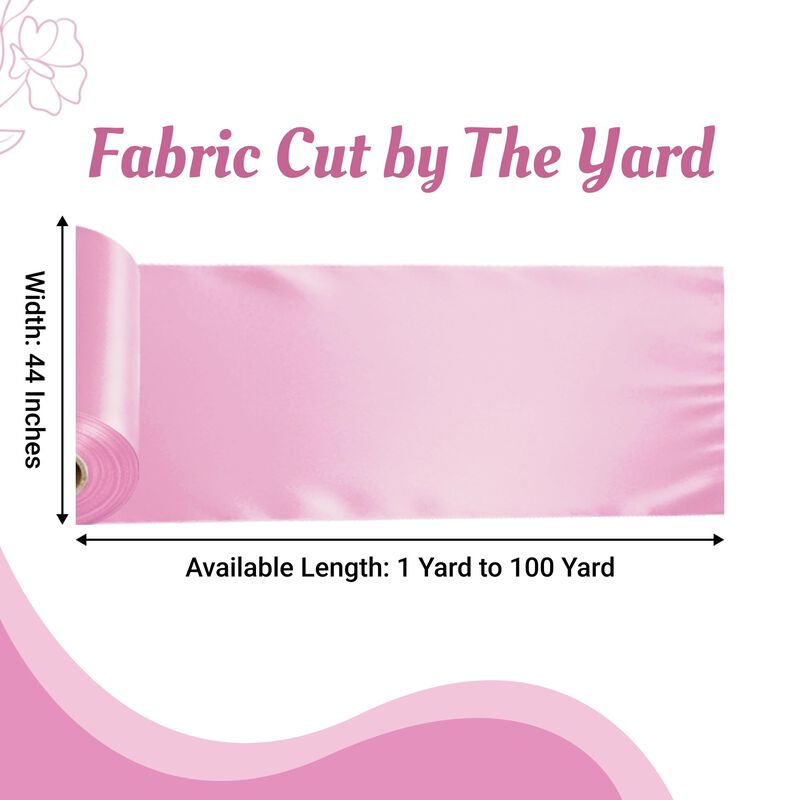 Tela Satinada Mds 10 Yd (112 Cm) Rosa Charmeuse image number null