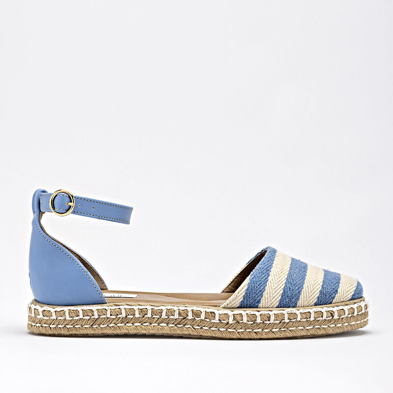 Lady One alpargata para mujer azul beige cod 14... image number null