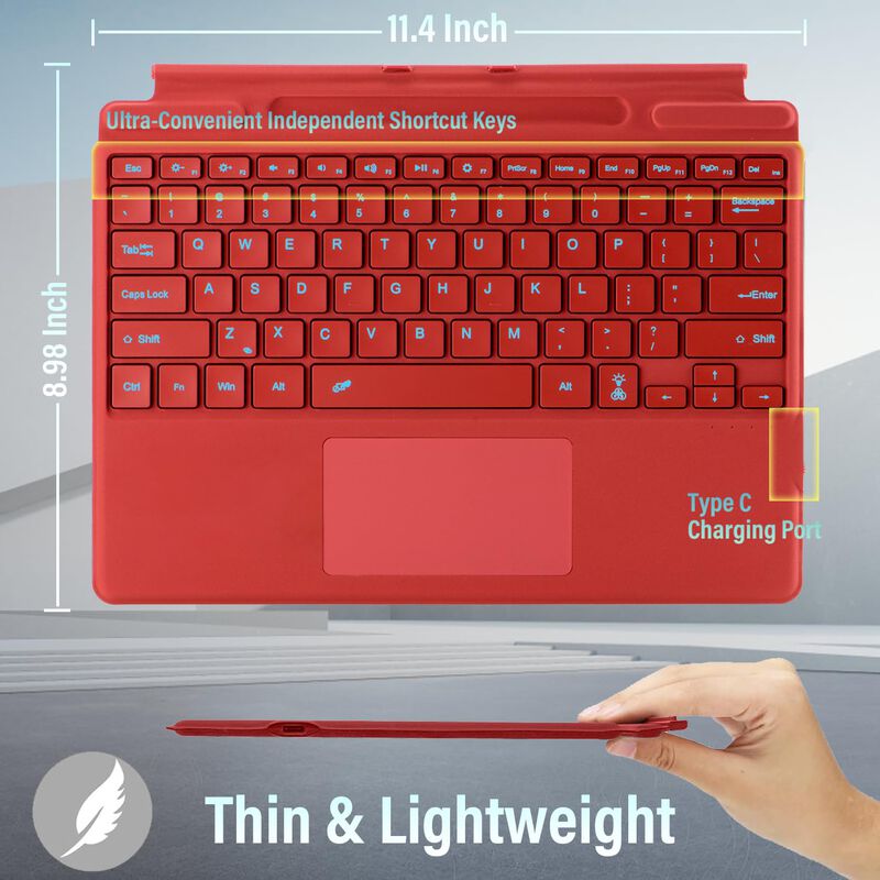 Teclado Wineecy Para Surface Pro 11/10/9/8/x In... image number null