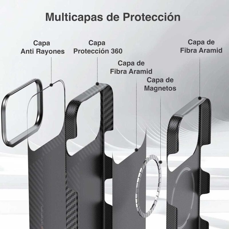 Funda Raptic Aramid Geotik Mag Para iPhone 17 P... image number null