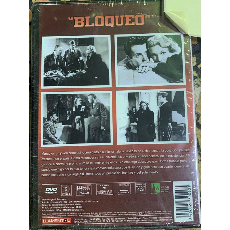 Bloqueo (dvd) 1938 Blockade image number null