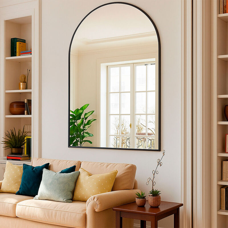 Espejo Curvo con Marco de Aluminio de 3 cm, Inc... image number null