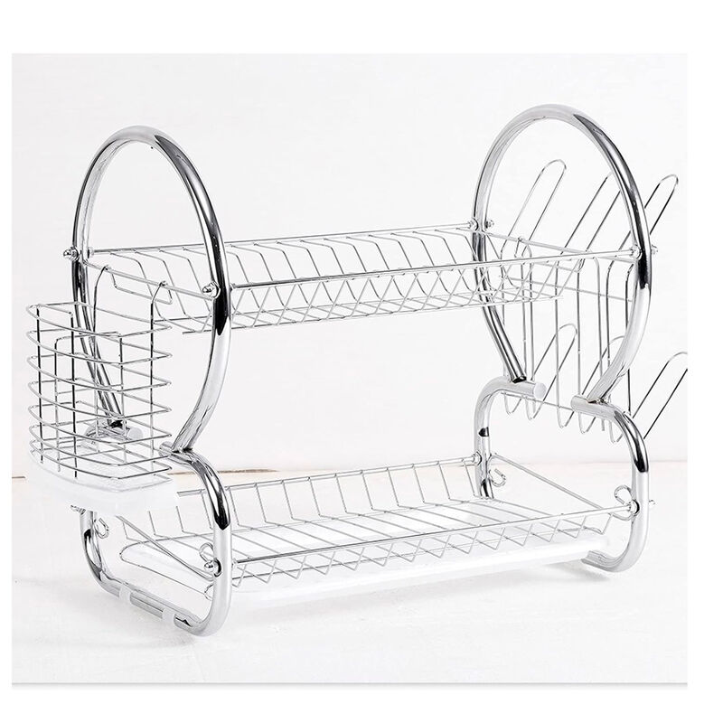 Escurridor de trastes acero cromado Dubai 2 niv... image number null