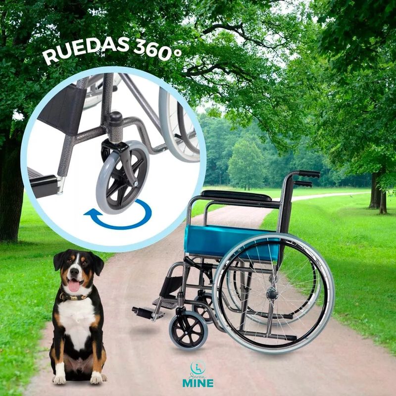 Silla de Ruedas Asiento de 20&rdquo; (50 cm)| Respald... image number null