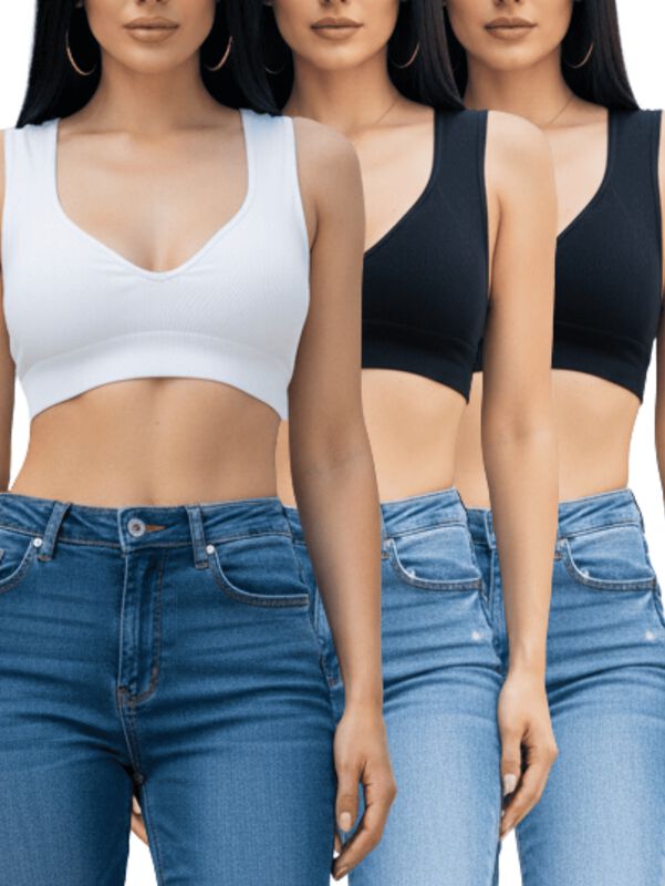 Pack de 3 Tops De Mujer Deportivos Y Casuales T... image number null