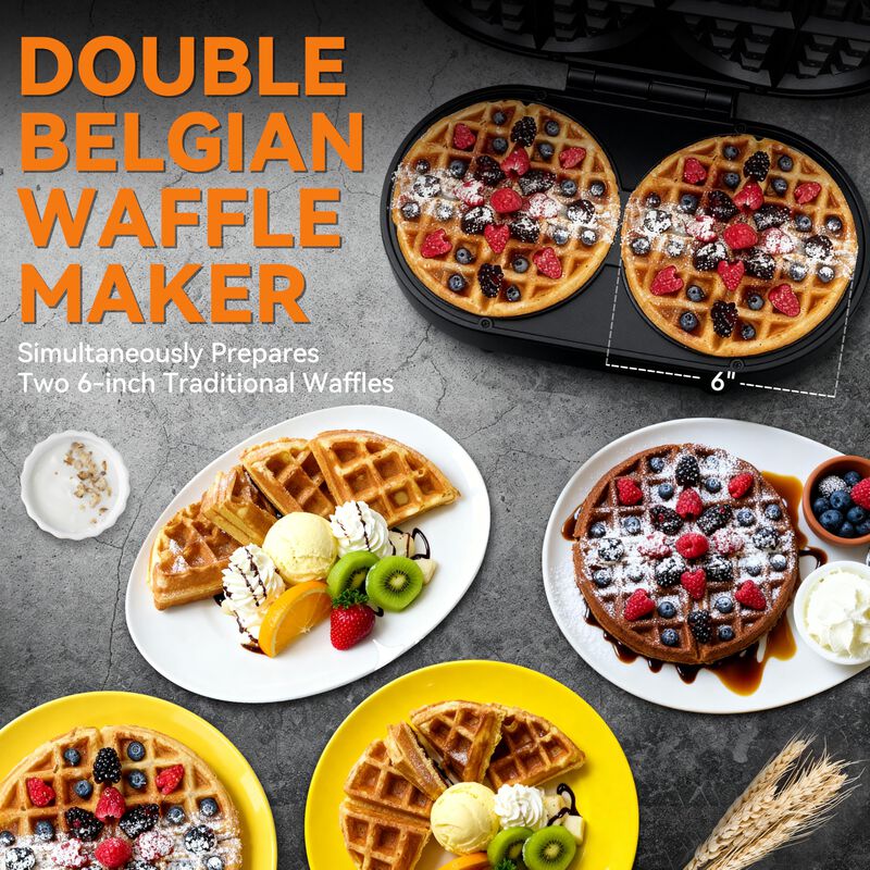 M&aacute;quina Para Waffles Baker's Friend Doble De 15... image number null