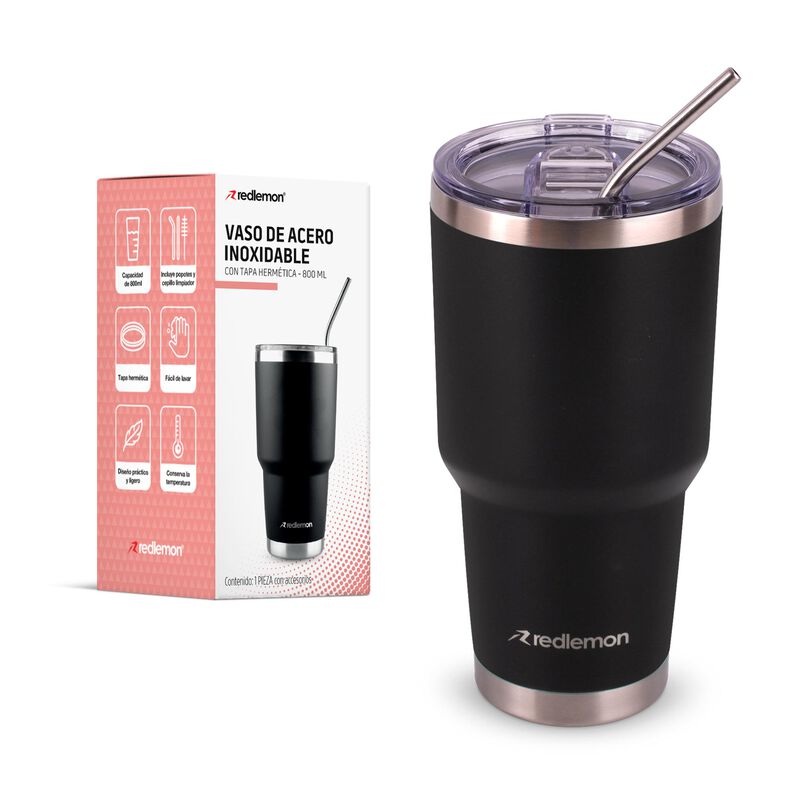 Termo y Vaso Térmico 800 ml Redlemon image number null