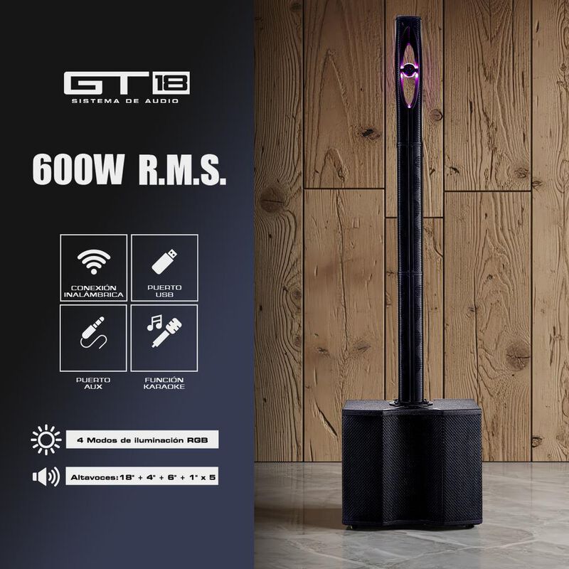 Sistema Lineal Alienpro Gt18 En Torre 18&rdquo; 600w ... image number null