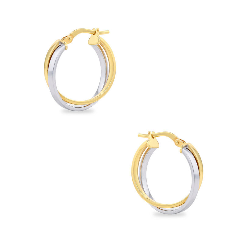 Arracadas 2begold Amarillo Con Blanco (925+1/10... image number null