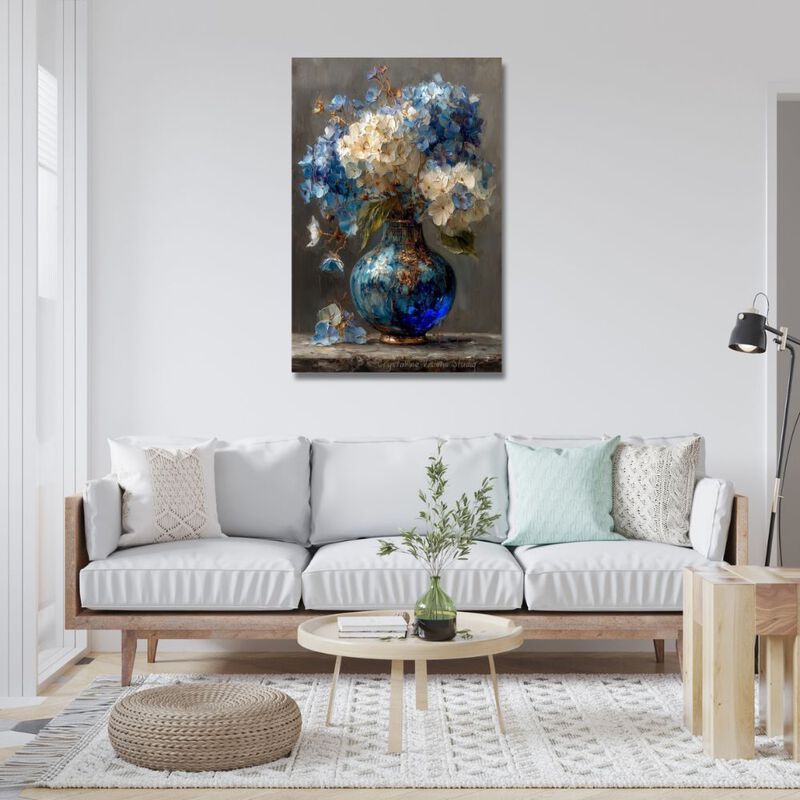 Cuadro Decorativo Impreso 40x60cm Jarr&oacute;n De Hor... image number null