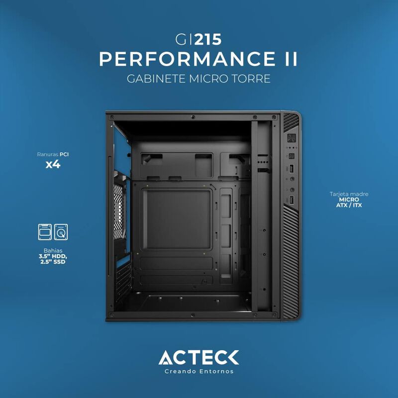 Gabinete Acteck Performance Ii Gi215 con Ventan... image number null