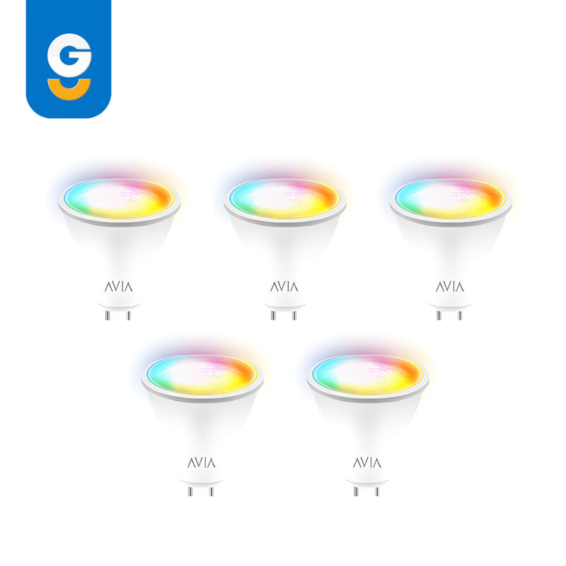 Pack 5 piezas Foco Led Dicroico Gu5.3 Inteligen... image number null