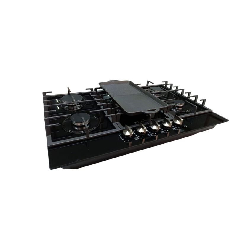 Parrilla Estufa 5 cinco Quemadores Vidrio Templ... image number null