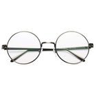 Armaz&oacute;n De Anteojos Pro Acme Retro Redondo De Metal Gunmetal 14 Cm