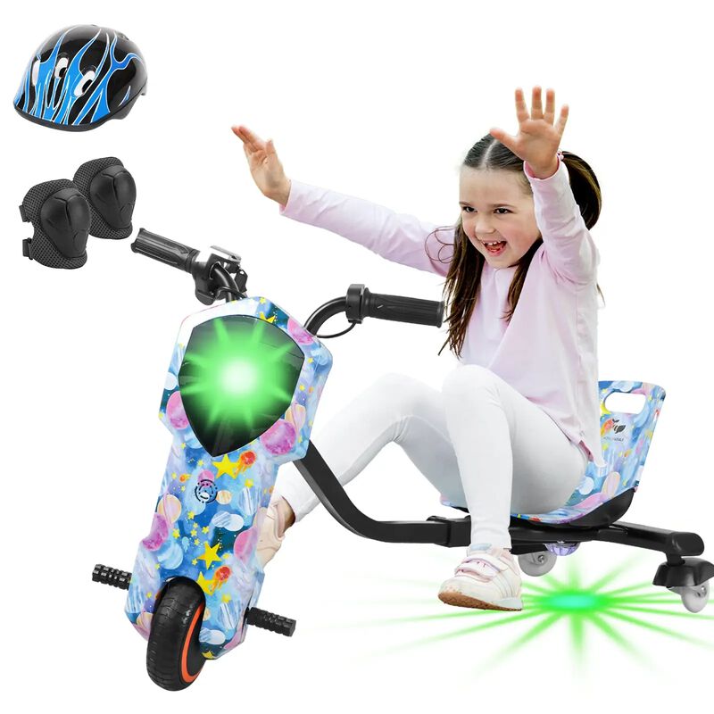 Triciclo Eléctrico Honey Whale MZ008 Azul image number null