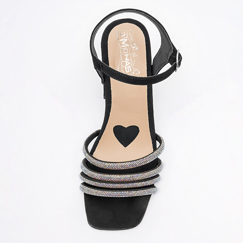 D'Monas zapatilla abierta para mujer negro plat... image number null