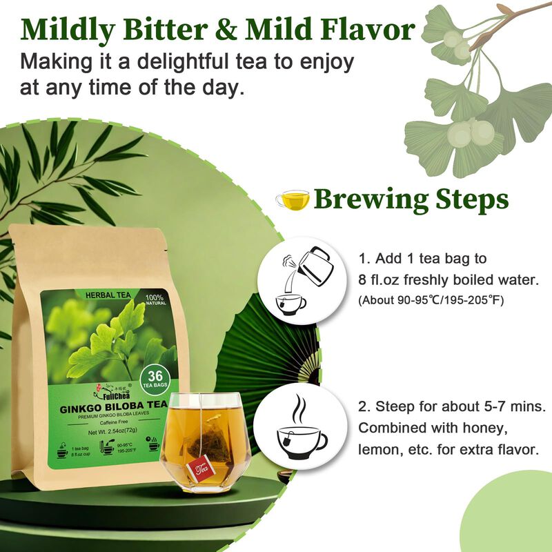 T&eacute; Fullchea Ginkgo Biloba 36 Bolsas Sin Cafe&iacute;na image number null