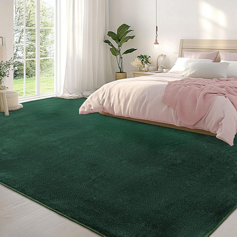 Alfombra Aafkk 244x305 Cm Verde Oscuro Con Espu... image number null