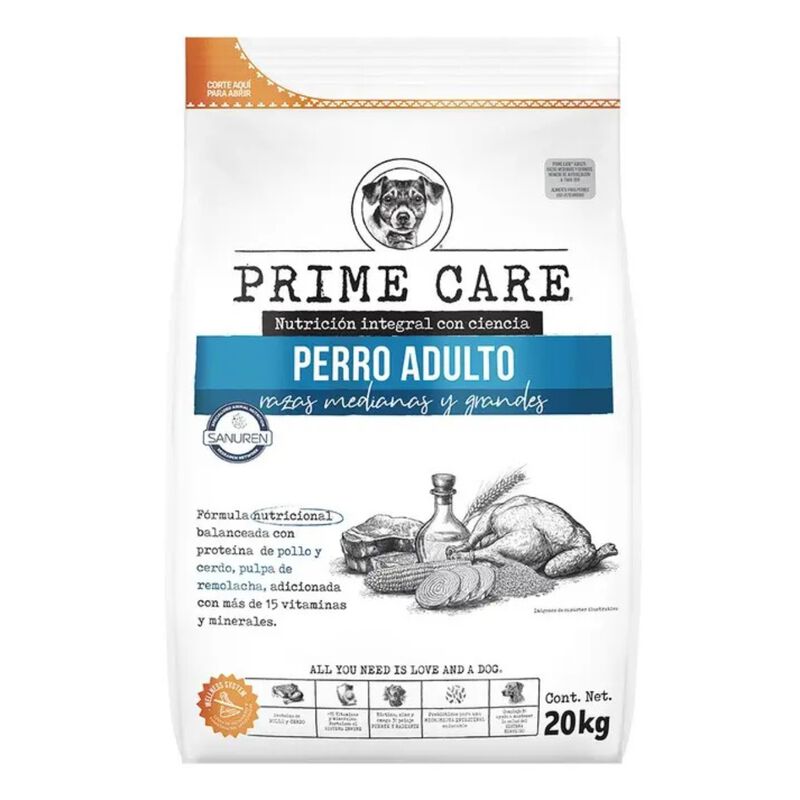 Alimento Prime Care Perro Adulto Raza Mediana/g... image number null