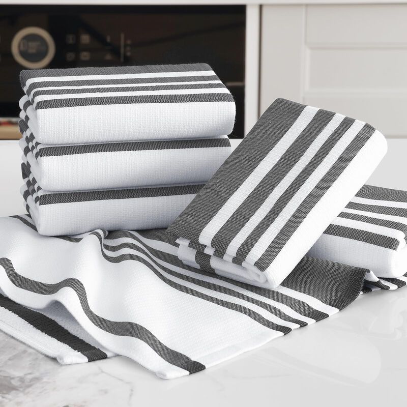 Toallas De Cocina Homaxy 46 cm Pack De 6 Rayas ... image number null