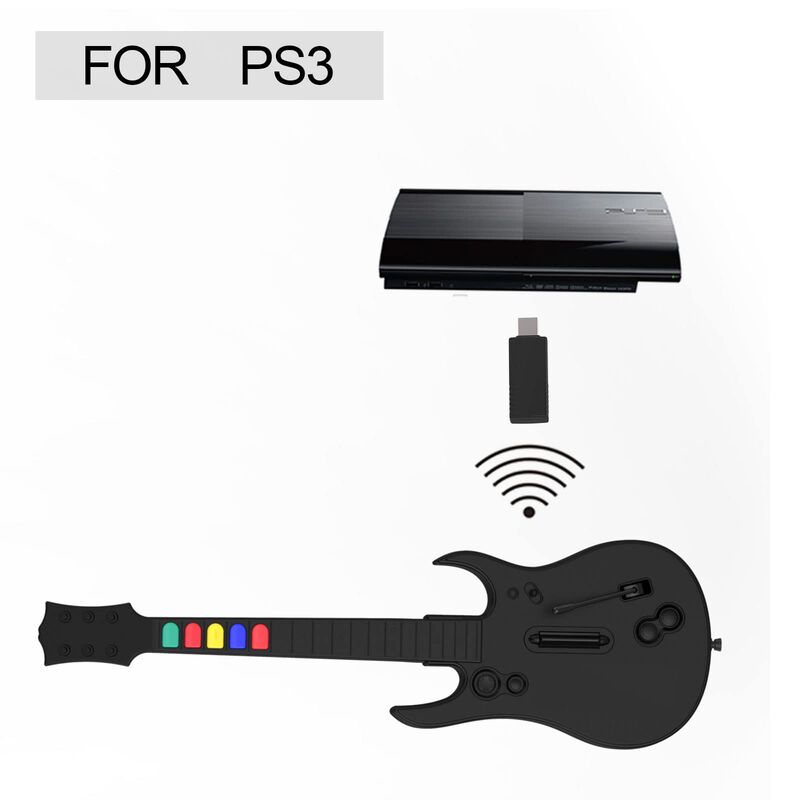 Controlador Inal&aacute;mbrico Guitar Hero Nbcp Para P... image number null