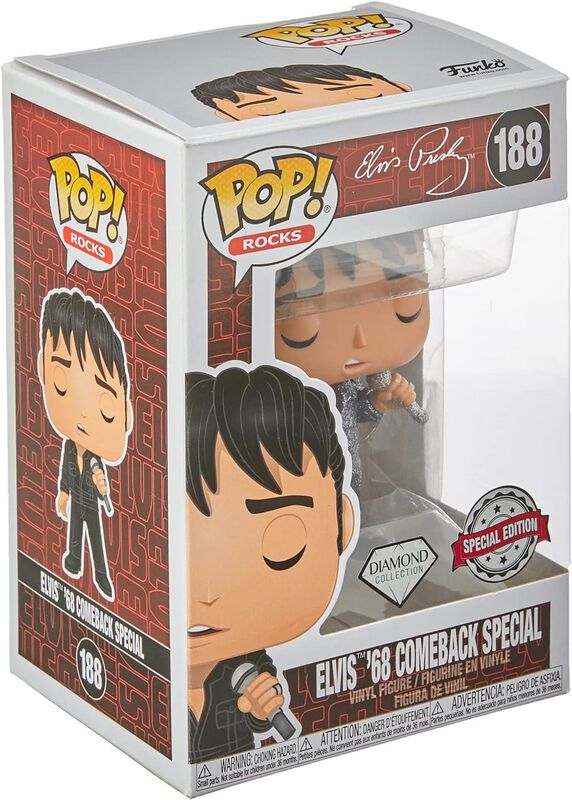 Funko Pop! Elvis Presley 1968 Diamond Glitter #... image number null