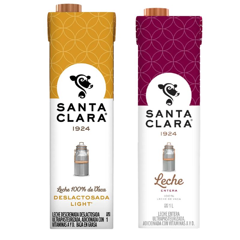 Leche Santa Clara Deslactosada Light 1 L + Lech... image number null