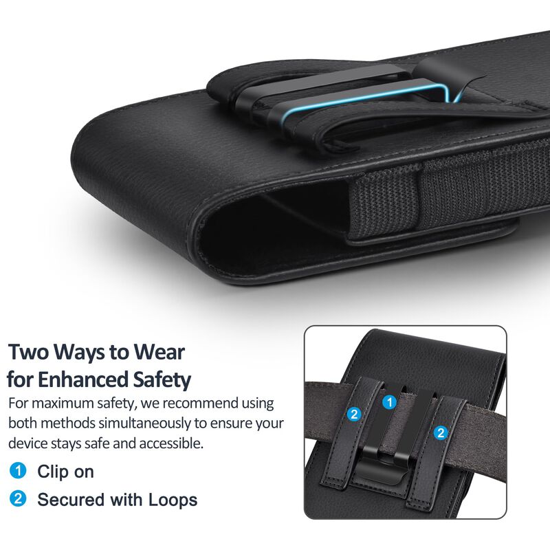 Funda De Piel Acckuo Con Clip Met&aacute;lico Para Cin... image number null
