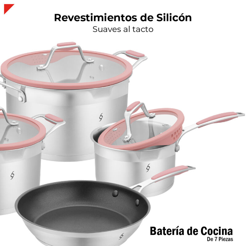 Bogner Bater&iacute;a De Cocina Acero Inox 304 7 Pieza... image number null