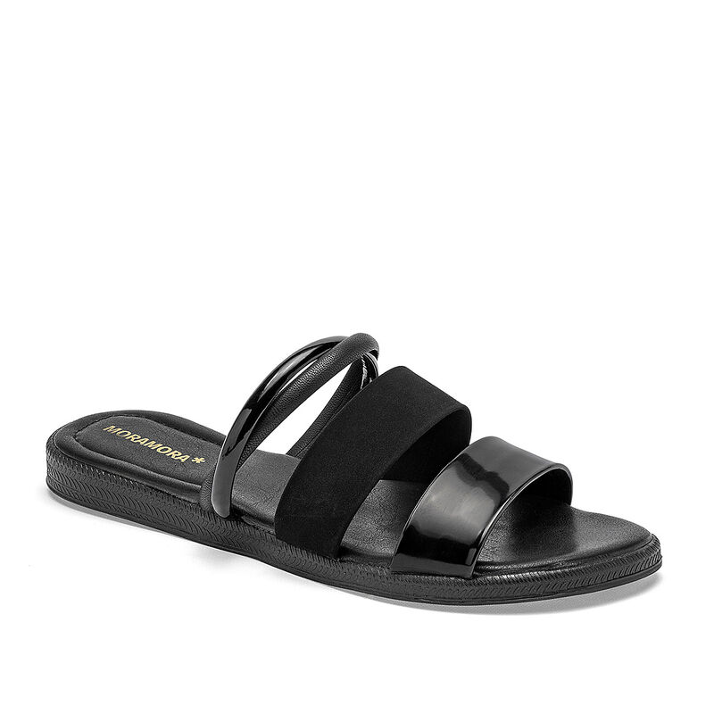 Moramora sandalia piso para mujer negro cod 140... image number null