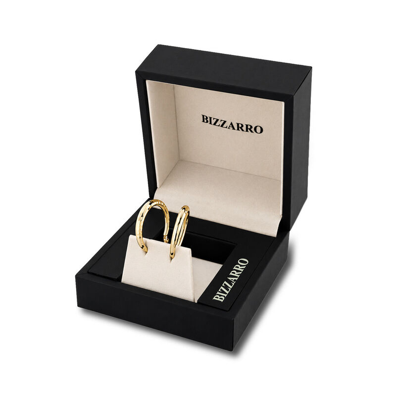 Arracadas Oro Amarillo 10k Diamantado 21 Mm Gal... image number null