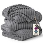 Manta Bedsure 305 cm Forro Polar Gris Escarcha