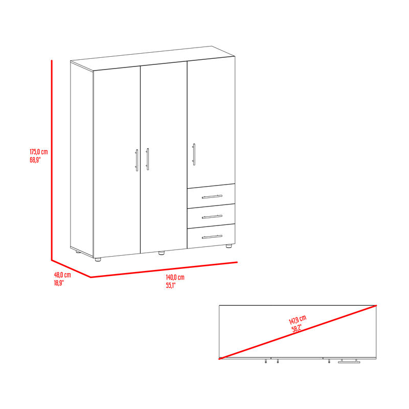Closet Atenas Milan M&uacute;ltiples Entrepa&ntilde;os Virtua... image number null