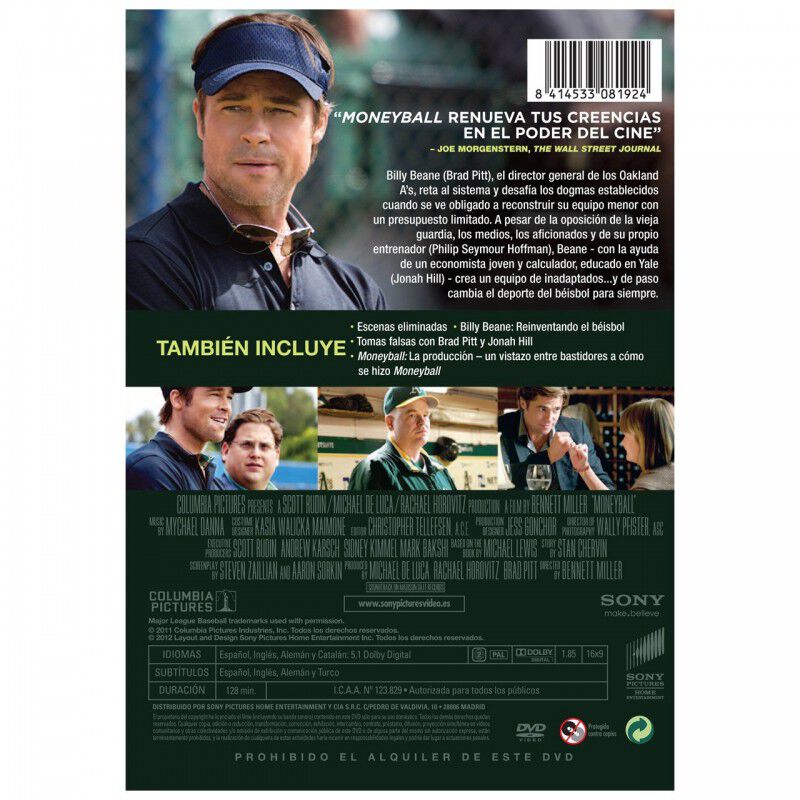 Moneyball: Rompiendo Las Reglas [dvd] image number null