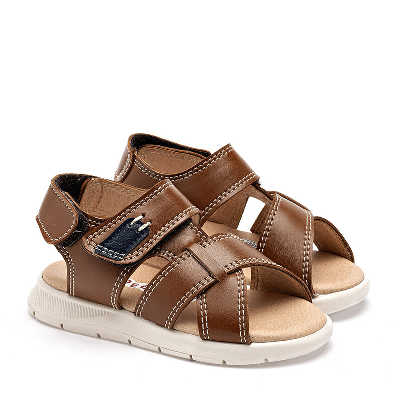 Yondeer sandalia para beb&eacute; camel marino cod 140... image number null